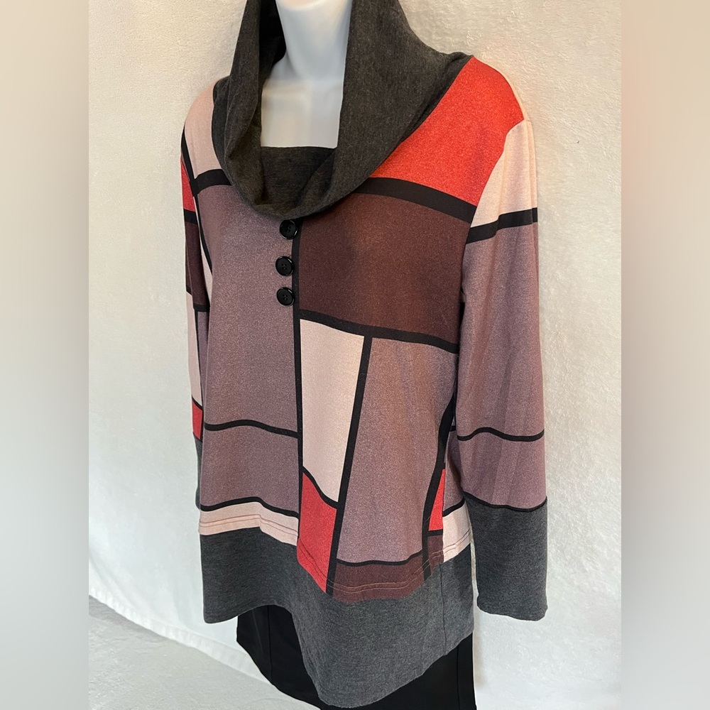 Color-Blocked Fall Shirt - Picture 3 of 7